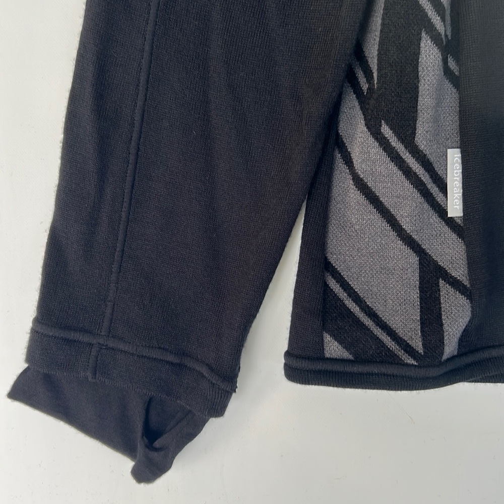 NOS Icebreaker Mens L Sport 320 Merino Wool Long Sleeve Half Zip Mid Layer Top - Picture 10 of 13